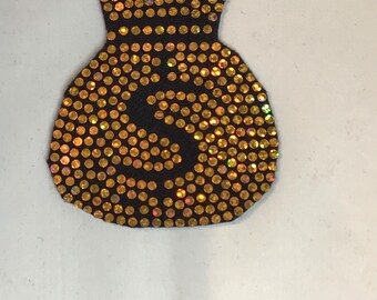 Money Bag Patch Etsy - 